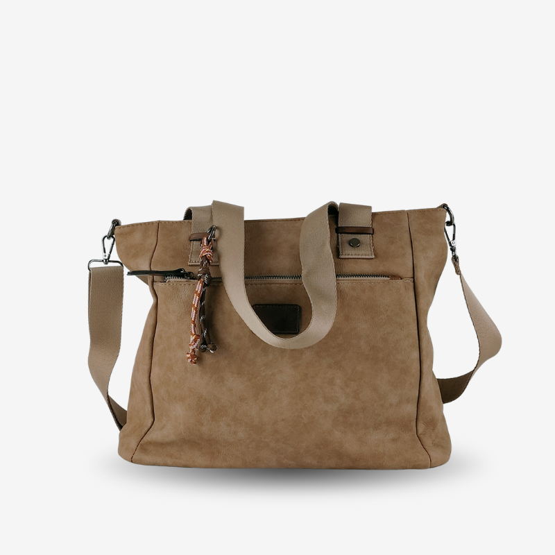 Shopper Efecto Piel Marrón