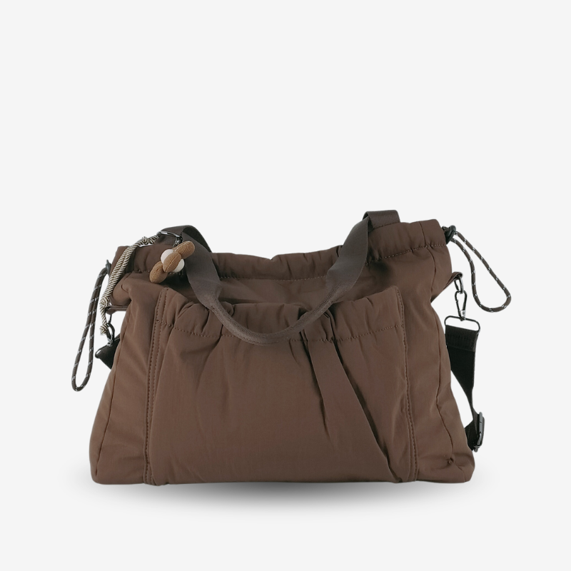 Shopper Flor Marrón