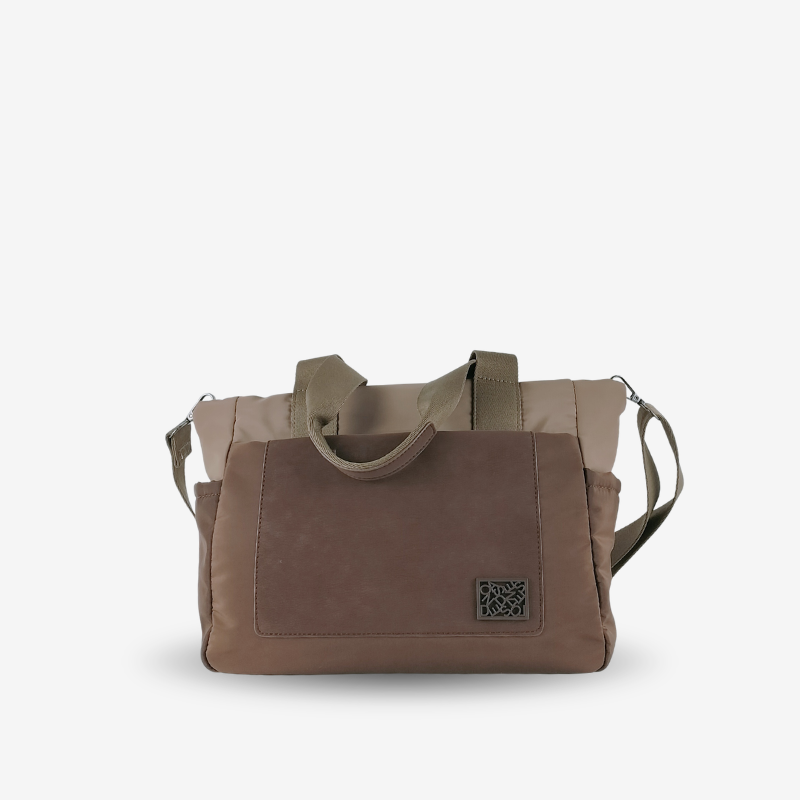 Tote Tricolor Marrón
