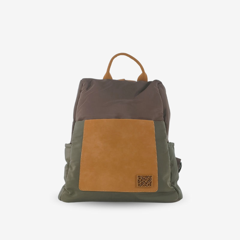 Mochila Antirrobo Tricolor Marrón