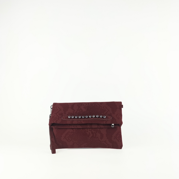 Bolso de Mano Efecto Piel con Patrón