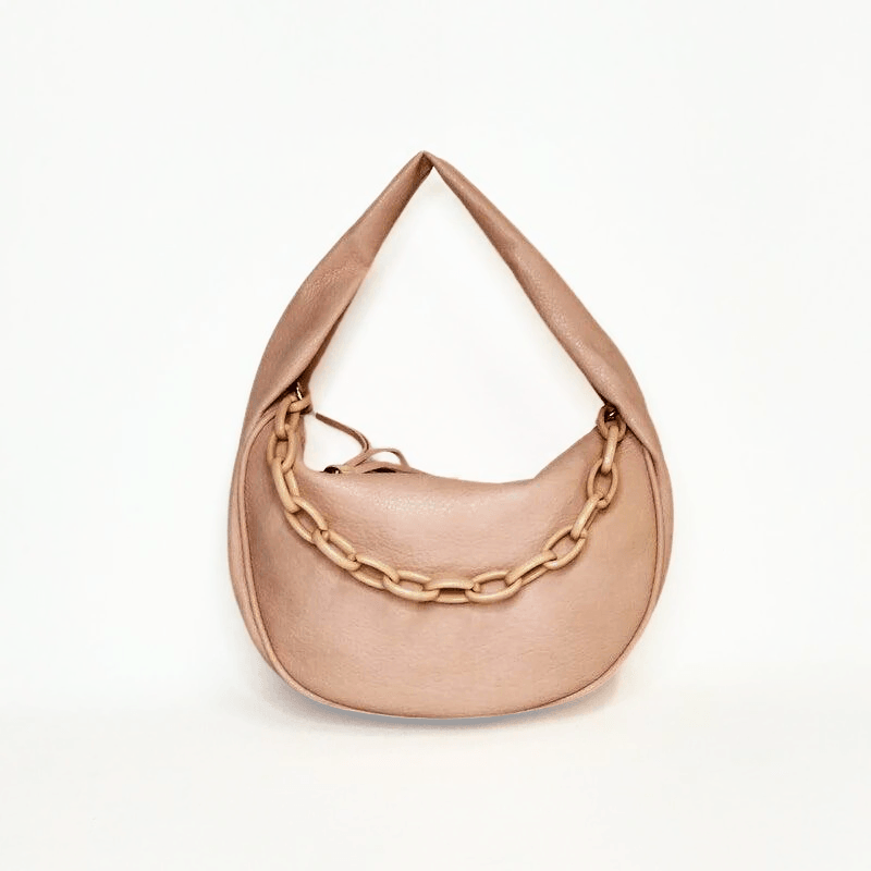 Bolso de Hombro con Cadena Rosa - KAF Bolsos