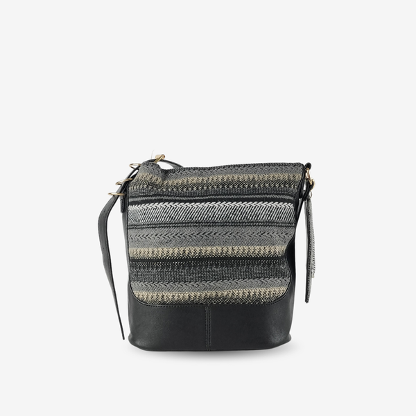 Bolso Hobo Negro con Cartera