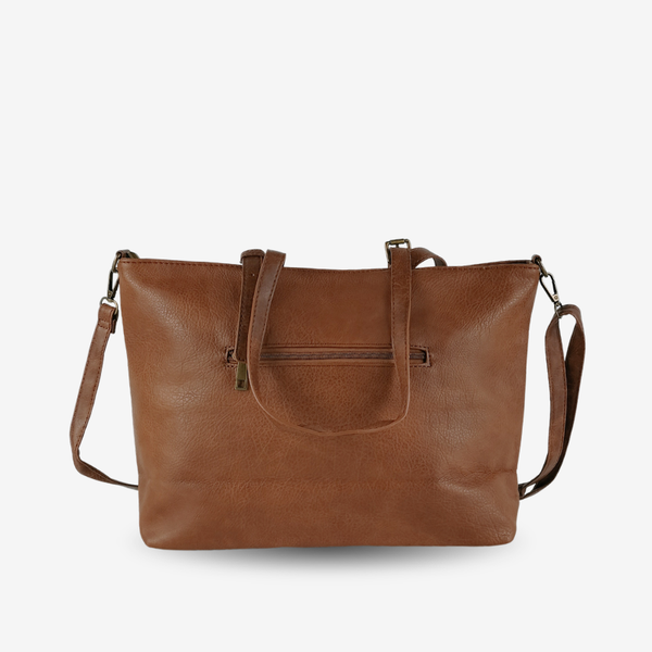 Shopper marrón con bandolera de mujer KAF Bolsos – foto 2