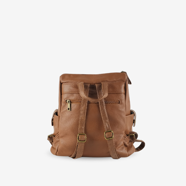 Mochila Multi Bolsillos Marrón