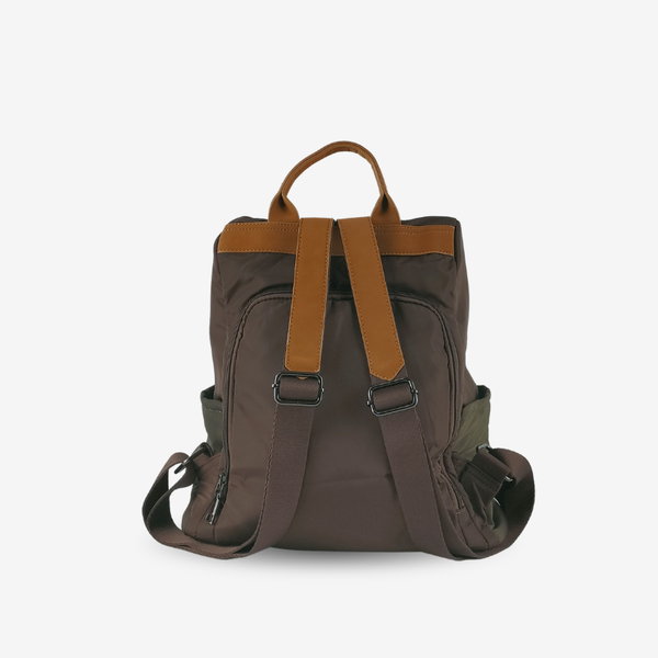 Mochila Antirrobo Tricolor Marrón