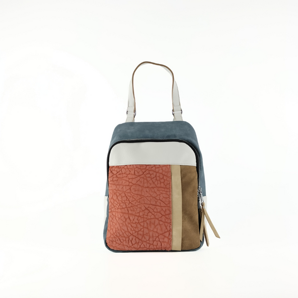 Mochila Multicolor Efecto Piel