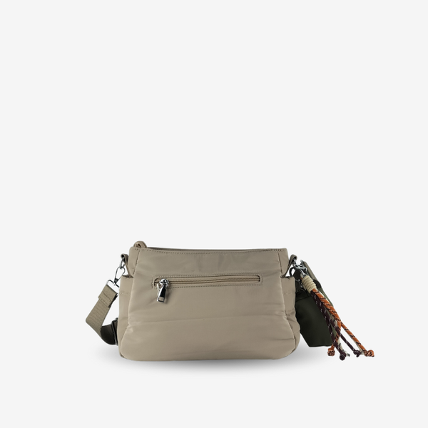 Bandolera Taupe con Monedero
