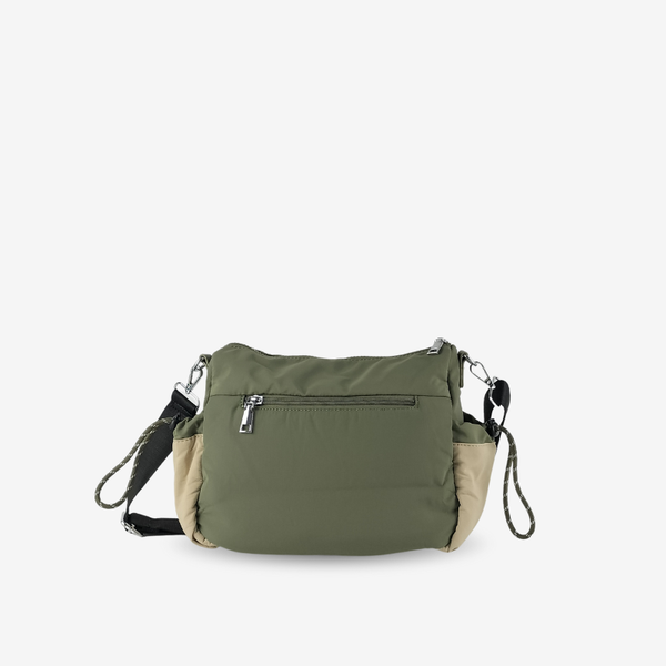 Bandolera Nylon Color Block Verde