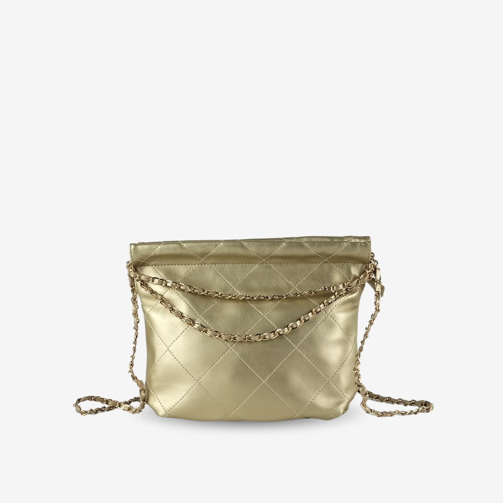 Bolso de Fiesta Rombos Dorado