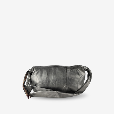 Bolso de Pecho Hobo Plata de mujer, efecto piel - KAF Bolsos