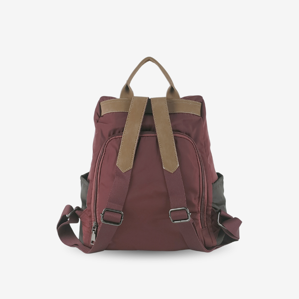Mochila Antirrobo Tricolor Burdeos