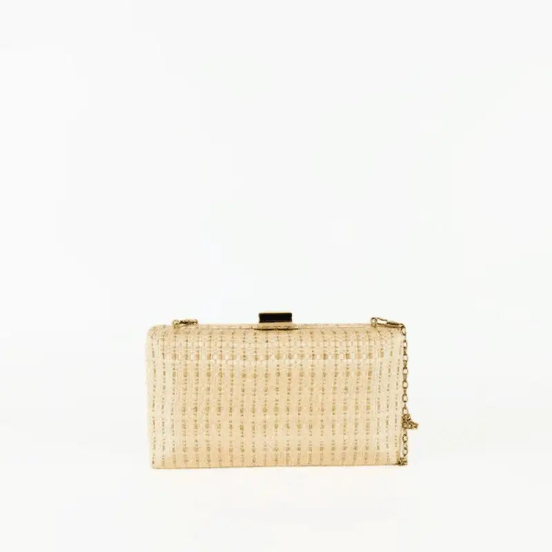 Clutch Efecto Rafia Rosa - KAF Bolsos