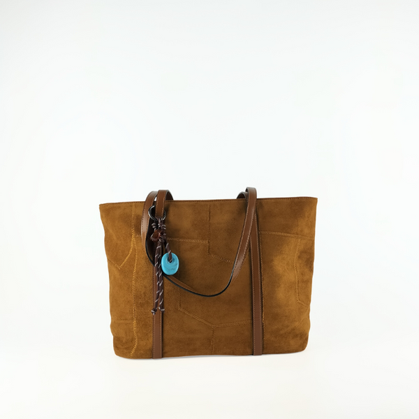 Shopper Efecto Ante Mostaza