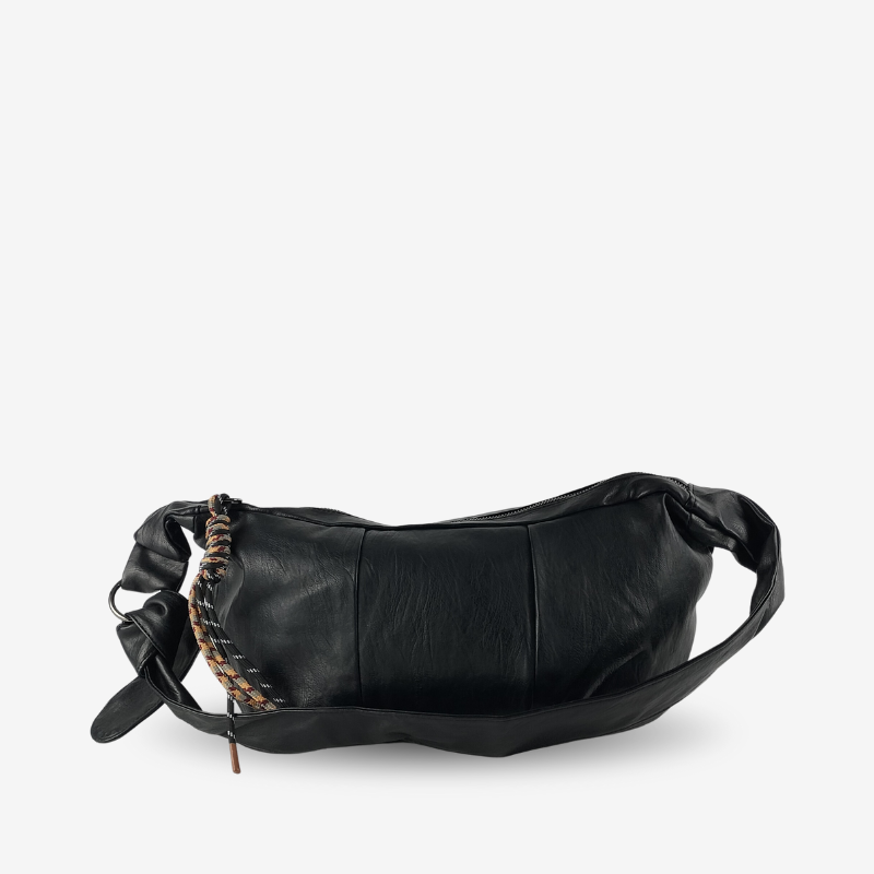 Bolso de Pecho Hobo Negro