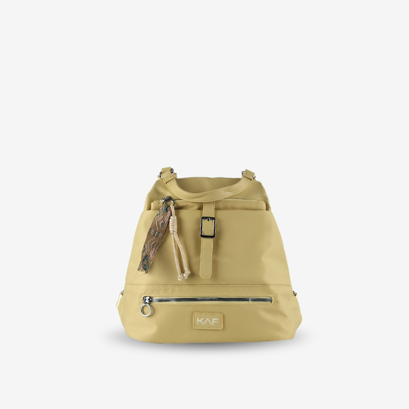Mochila Antirrobo Nylon Amarilla