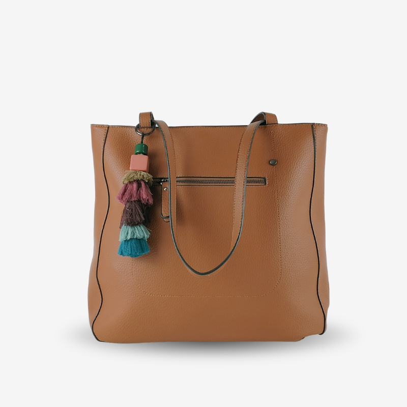 Shopper Marrón con Tassel