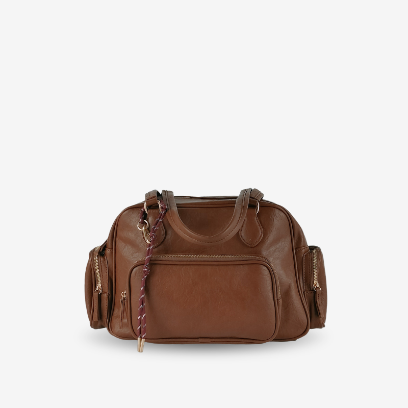 Bolso Bowling  Marrón