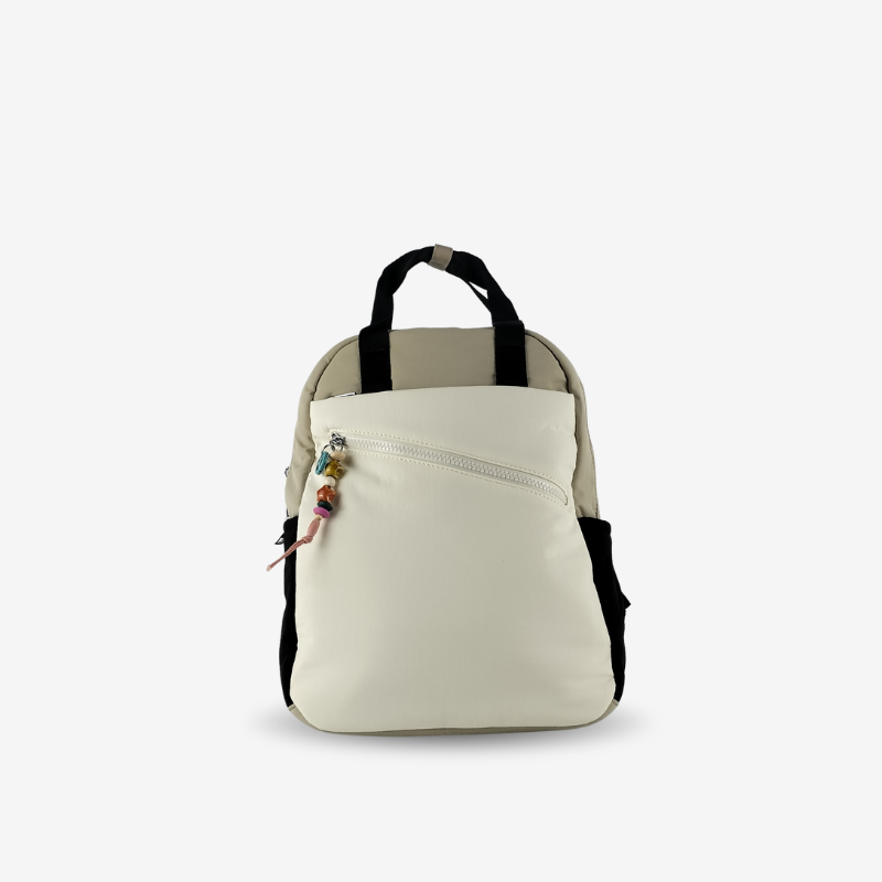 Mochila con Asa de Mano Taupe
