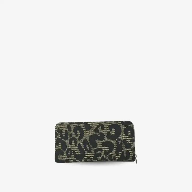 Cartera Animal Print Negra