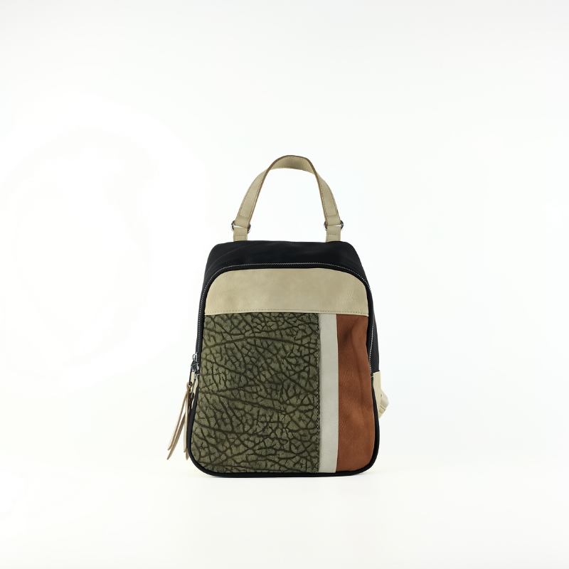 Mochila Multicolor Efecto Piel