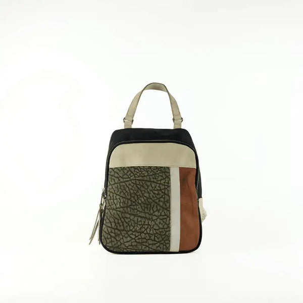 Mochila Multicolor Efecto Piel - KAF Bolsos