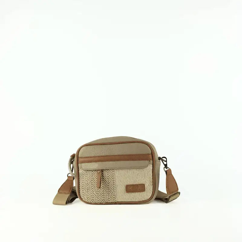 Bandolera con Detalles en Rafia - KAF Bolsos