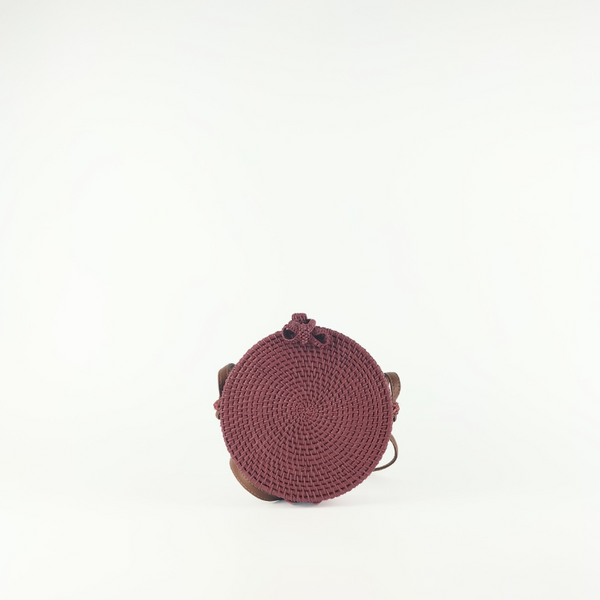 Bolso Redondo Burdeos