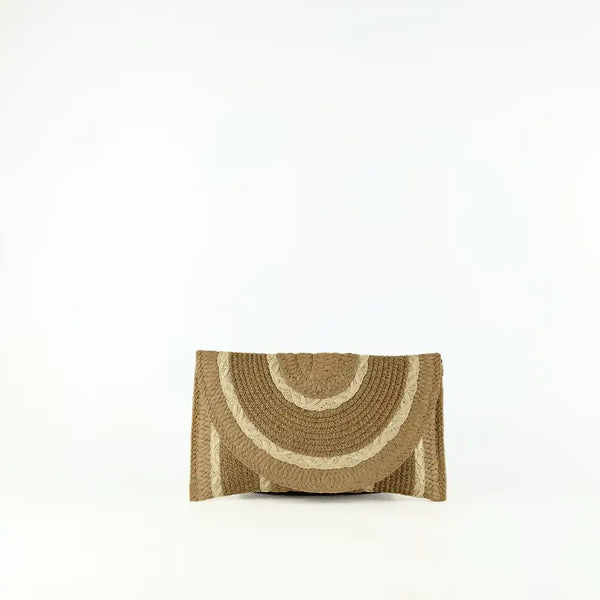 Bolso de Mano Tipo Sobre Bicolor - KAF Bolsos