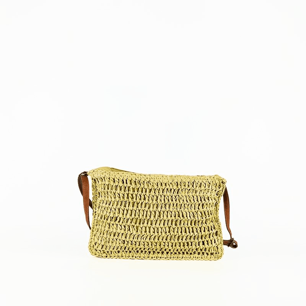 Bolso Rectangular Efecto Paja - KAF Bolsos