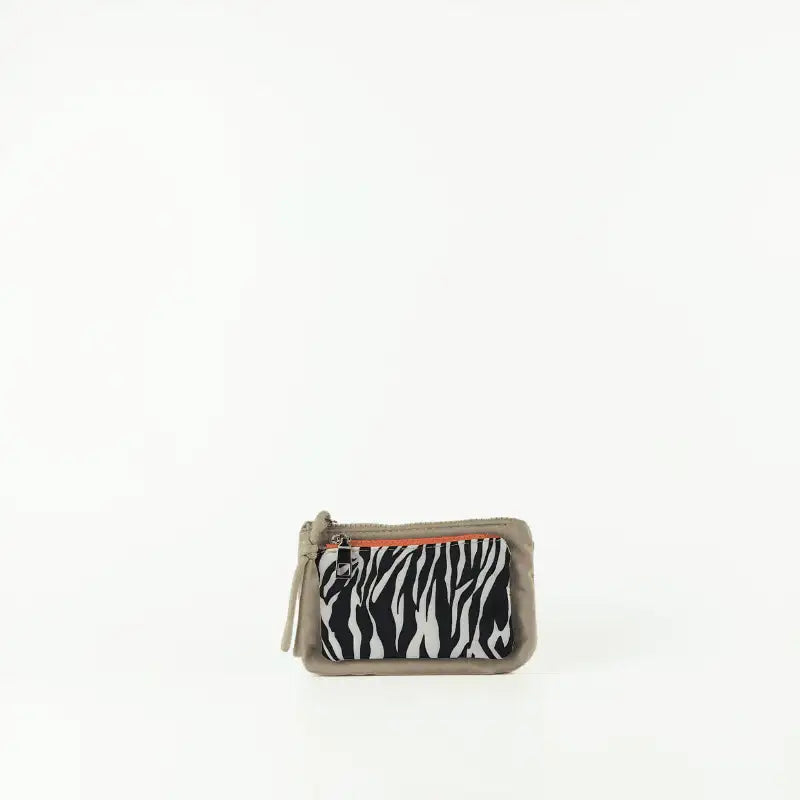 Cartera Animal Print Cebra - KAF Bolsos