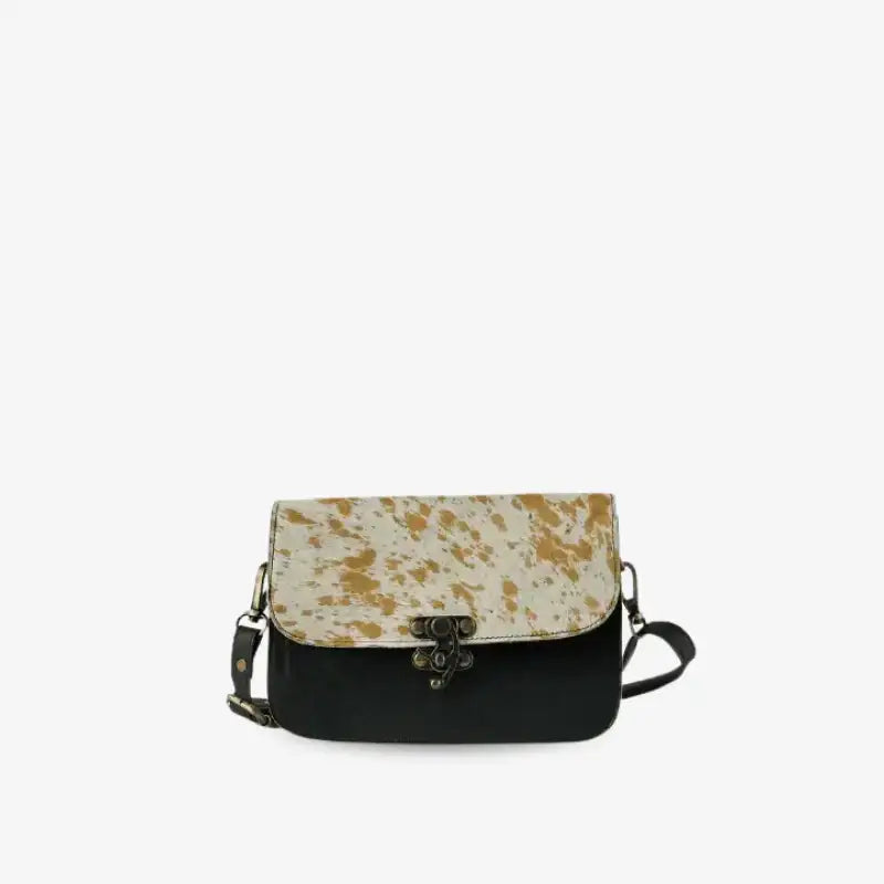 Bolso Estampado Animal Print Beige y Verde