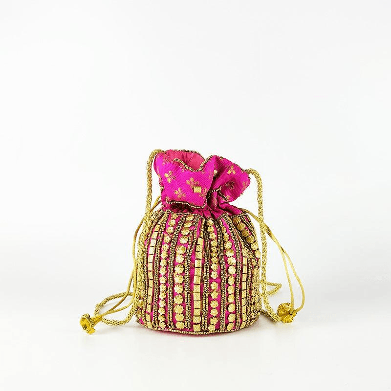 Bolso Bombonera Hindú Fucsia - KAF Bolsos