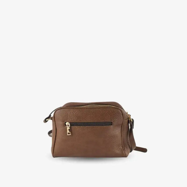 Bandolera Estampado Vaca Marrón