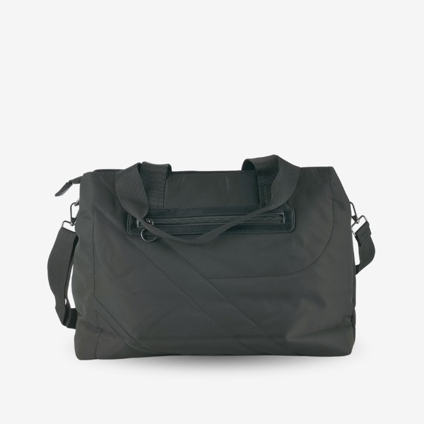 Shopper de nylon negro con bolsillos de mujer KAF Bolsos – foto 2