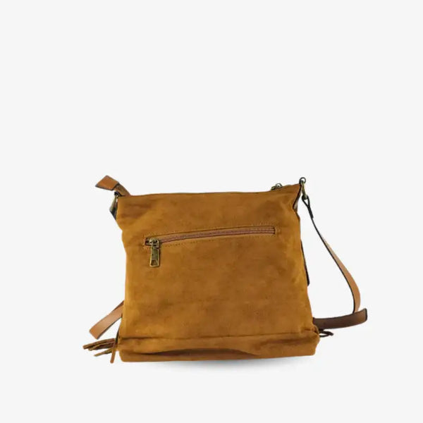 Bandolera Efecto Ante con Flecos