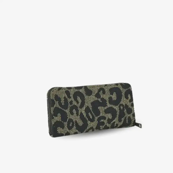 Cartera Animal Print Negra