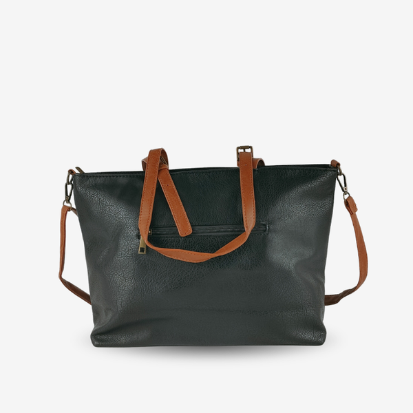 Shopper negro con bandolera de mujer KAF Bolsos – foto 2