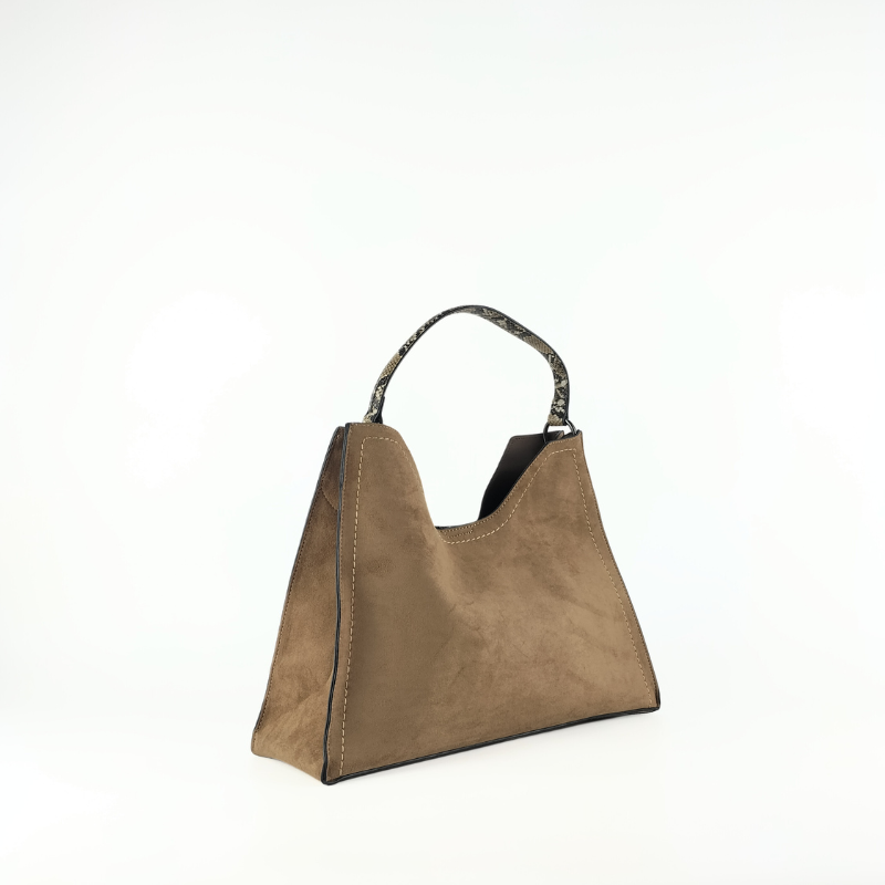 Bolso Efecto Ante con Neceser