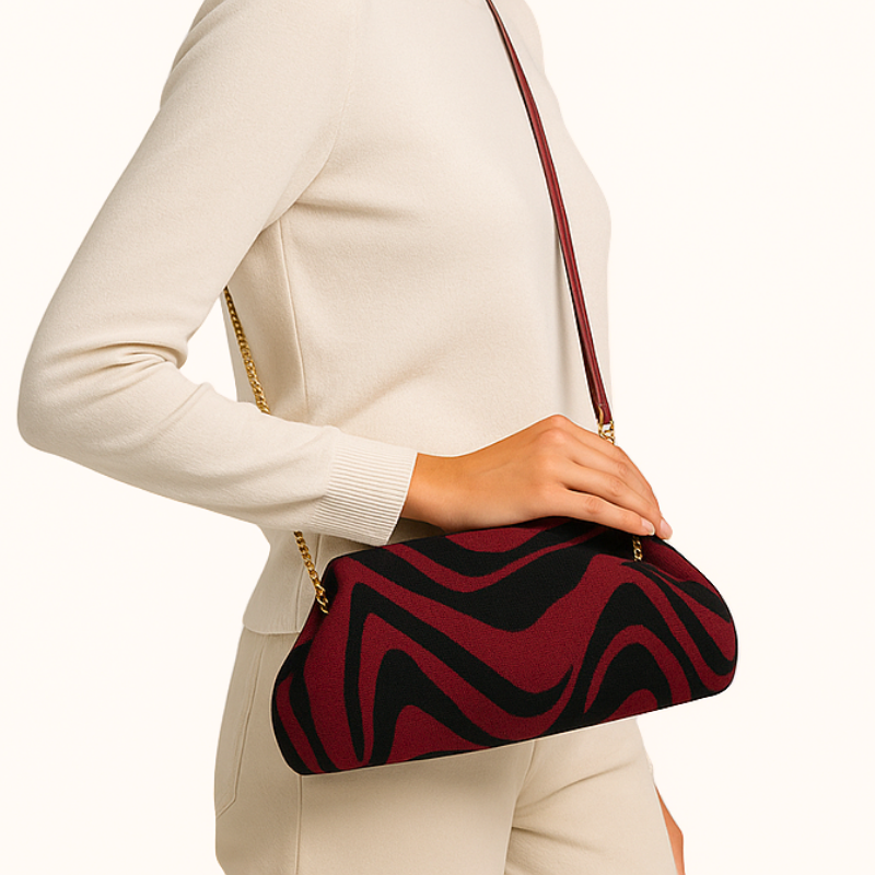 Clutch de Punto Animal Print