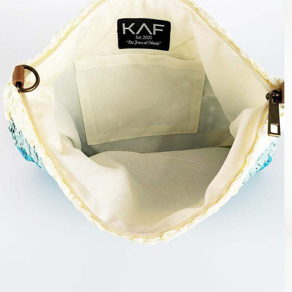 Bolso de Mano de Paja con Bandolera - KAF Bolsos
