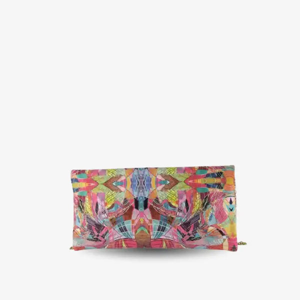 Bolso de Mano Estampado Fucsia