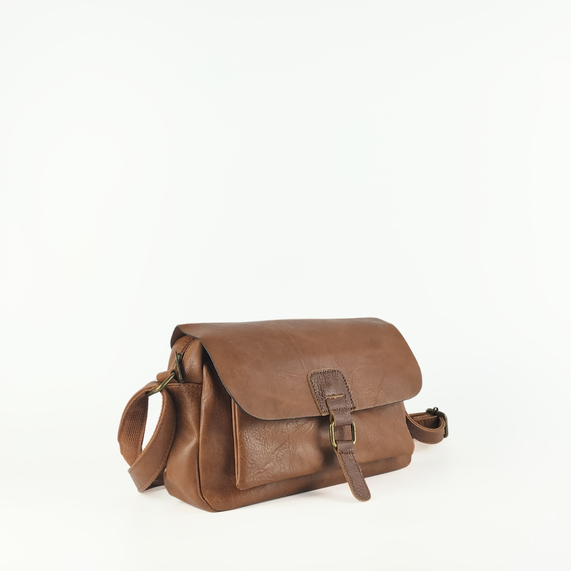 Bolso de Hombro Vintage con Solapa
