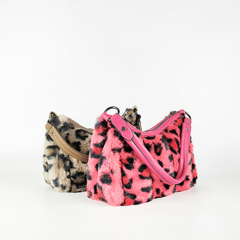 Bolso Peluche Animal Print