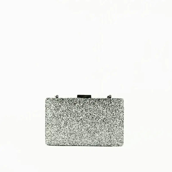 Clutch de Fiesta Arena Plata - KAF Bolsos