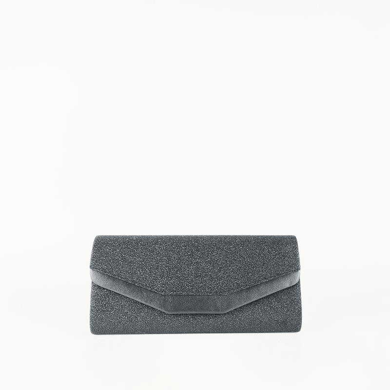 Bolso de Mano con Cadena Negro - KAF Bolsos