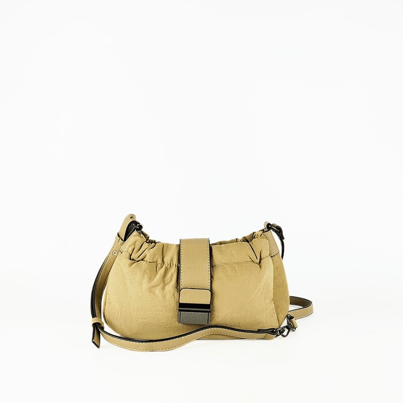 Bolso Rectangular Nylon Beige - KAF Bolsos