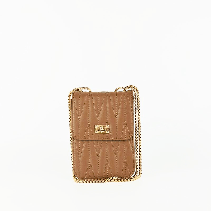 Bolso Pequeño Rectangular Marrón - KAF Bolsos