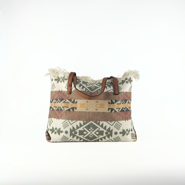Maxi Bolso Estampado de Lona