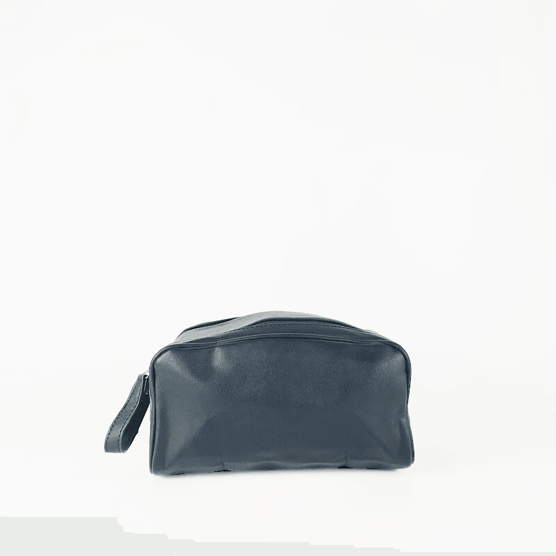 Neceser de Mano con Cremallera Doble Negro - KAF Bolsos